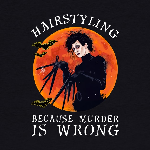 Edward Scissorhands Hairstyling Because Murder Is Wron by CelestialCharmCrafts